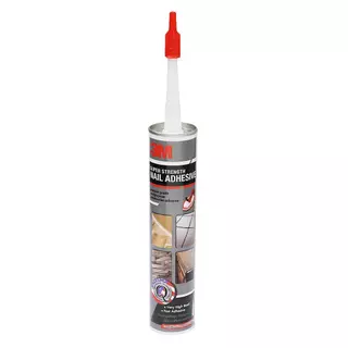 กาวตะปูแรงยึดสูงพิเศษ (สีเบจ) ขนาด 300 มล. 3M Super Strength Nail Adhesive