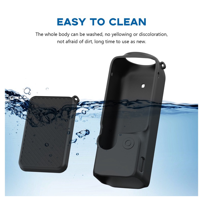 PULUZ เคส ซิลิโคน สำหรับ DJI OSMO POCKET3  พร้อม ฝาปิดหน้าจอ  PULUZ Silicone Case with display Screen Cover for POCKET3