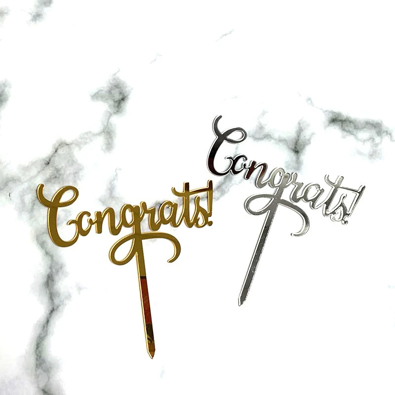 ป้ายปักตกแต่ง Congratulations(Congrats 04)