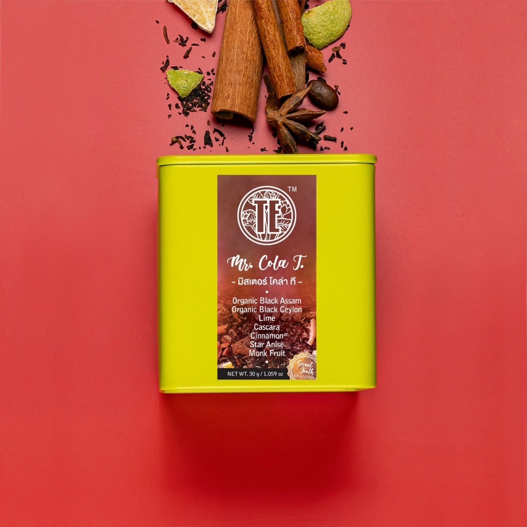 ใบชา Mr.Cola T. แบรนด์ TE ชาดำผสมมะนาว อบเชย โป๊ยกั๊ก หล่อฮงก๊วย (Sweet Tooth Collection)