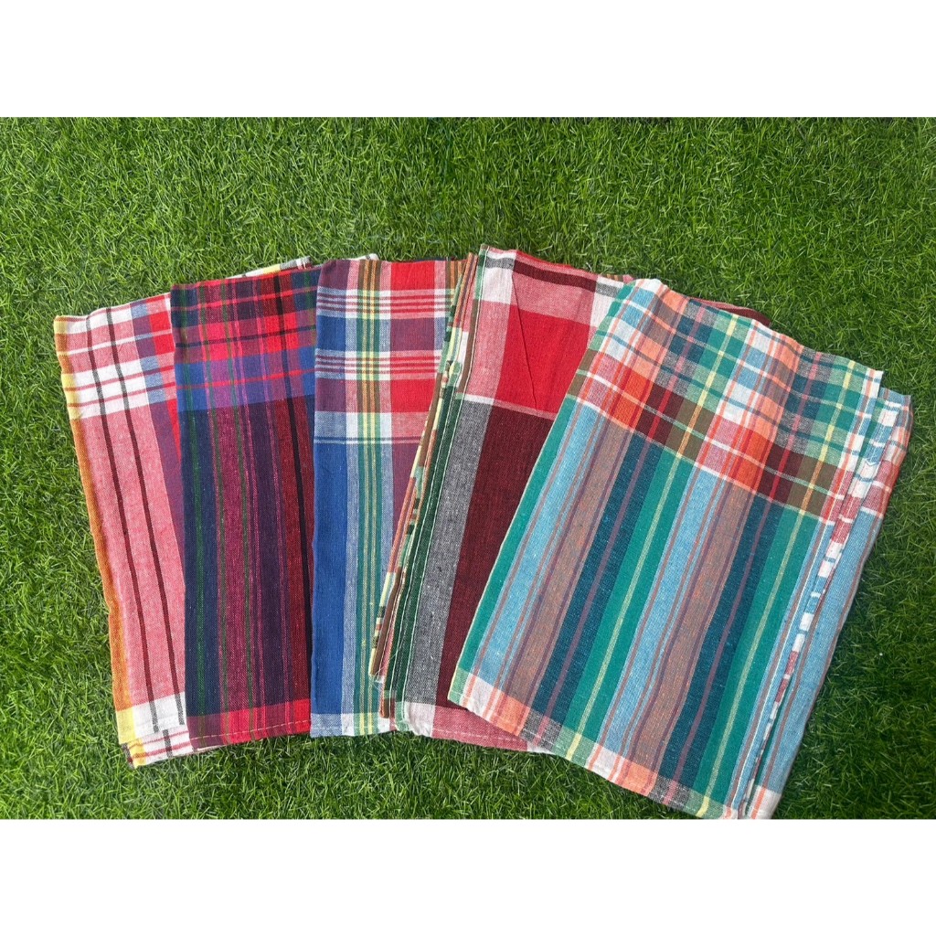 ผ้าขาวม้าขนาดใหญ่่ ขนาด 75 x 175 เซนติเมตร เย็บริม 4 ด้าน ลดล้างสต๊อก ขายเท่าทุน