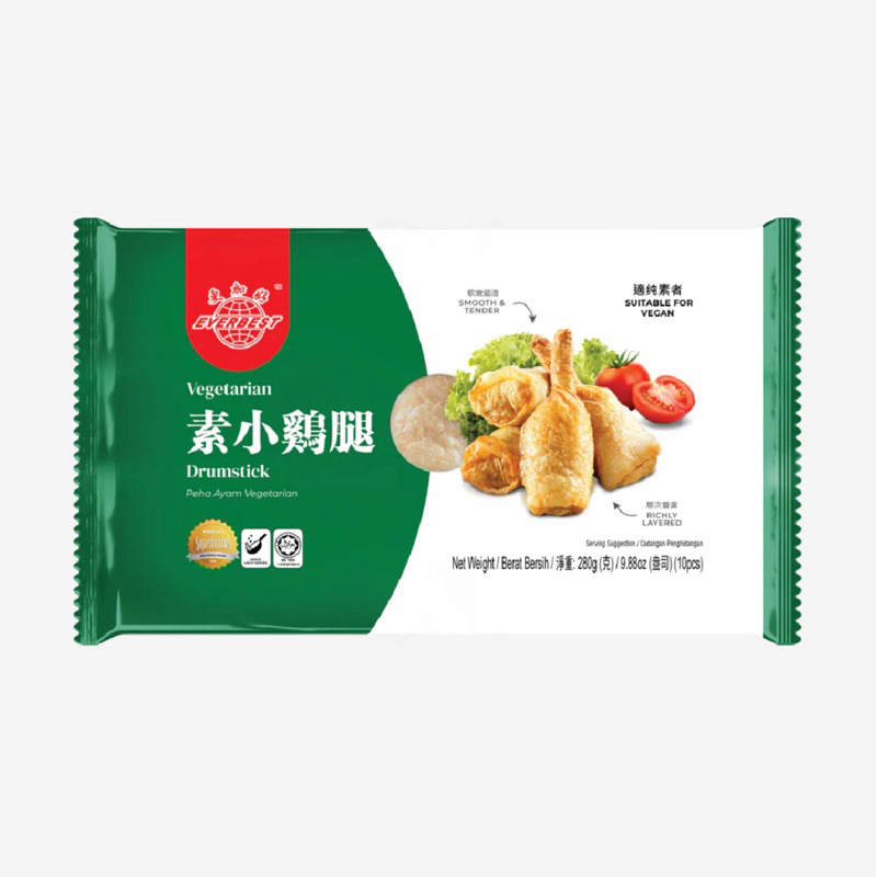 ฟองเต้าหู้เจ VEGEATARIAN DRUMSTICK EVERBEST 280GM/PACK อาหารเจ