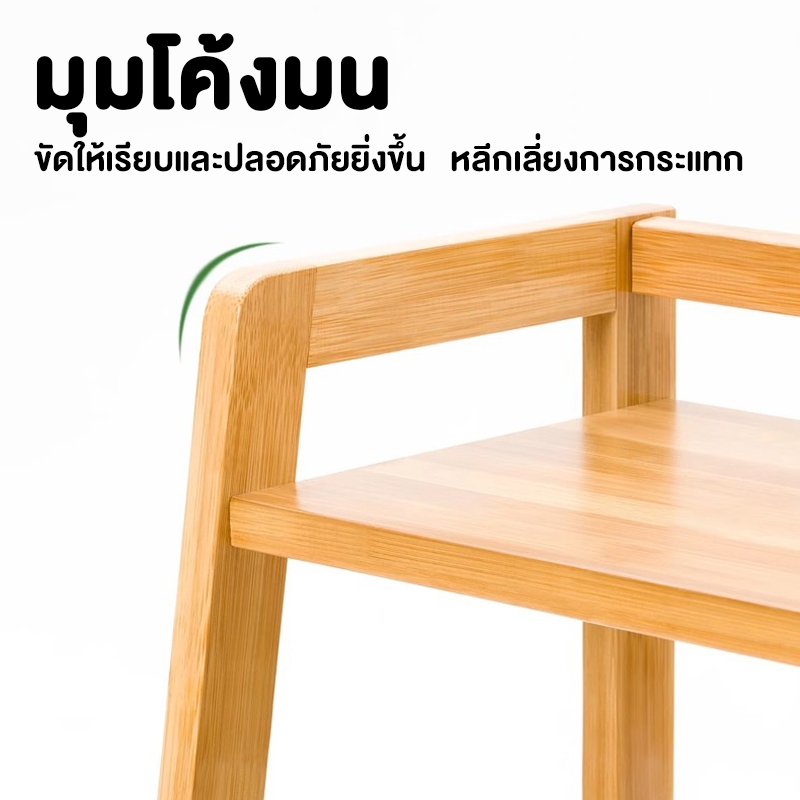 MICI ชั้นวางของ อเนกประสงค์ ชั้นวางของในครัว ชั้นวางคุณภาพสูง ประหยัดพื้นที่ ทรงสี่เหลี่ยมคางหมูรับน้ำหนักได้200kg Shelf - รูปที่ 2