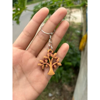 100-500ชิ้น คละลายขายส่งพวงกุญแจลายไม้คลาสสิค ของแถม ของชำร่วยงานต่างๆ