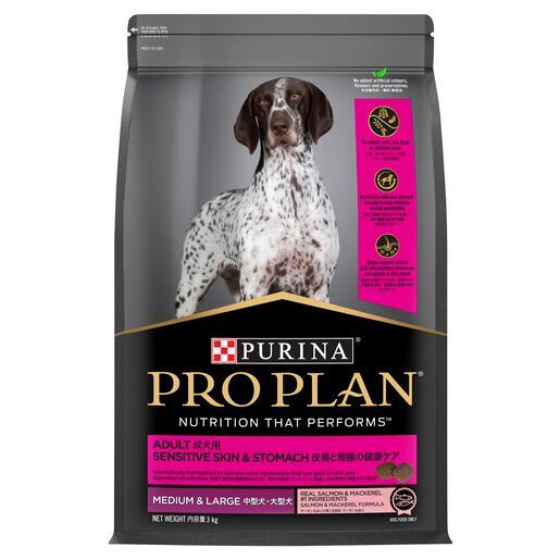 PRO PLAN All Sizes Adult Sensitive Skin & Stomach with OPTIRESTORE 3Kg