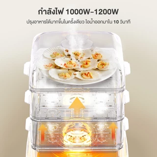 Simplus หม้อนึ่งไฟฟ้า กระทะไฟฟ้า ความจุขนาดใหญ่ 14 ลิตร หม้อนึ่งไฟฟ้าอเนกประสงค์ หม้อนึ่งไฟฟ้า DZEG003