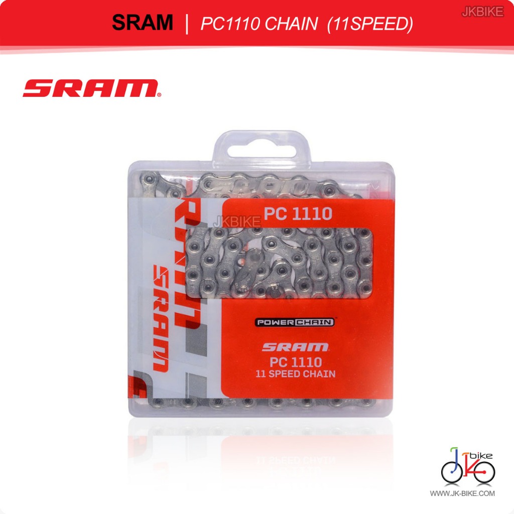 โซ่จักรยาน 11 สปีด พร้อมข้อต่อโซ่ SRAM PC1110 CHAIN 114LINK