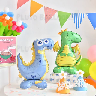 [ร้านไทย] - 🎈 ลูกโป่งฟอยล์รูปสัตว์ การ์ตูน ไดโนเสาร์ โปเกมอน มีฐานตั้งได้ [36 ตัวเลือก] 🎈