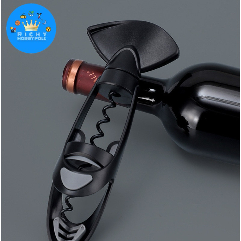 -Richy- ที่เปิดขวดไวน์ แบบหมุนเกลียว ใช้ง่ายไม่ต้องงัดขวด ปลอดภัยกว่า - รูปที่ 3