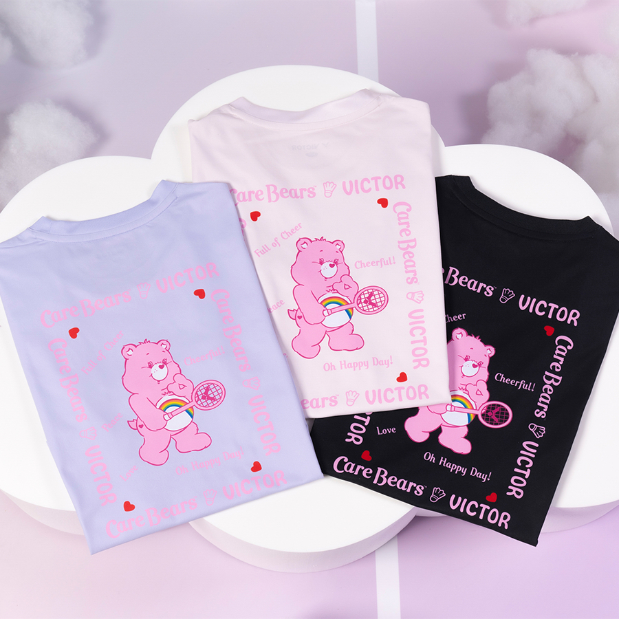 VICTOR เสื้อกีฬาแบดมินตัน เสื้อแขนสั้น OVERSIZE รุ่น T-4503 CBC (VICTOR x CAREBEARS) CAREBEARS COLLECTION