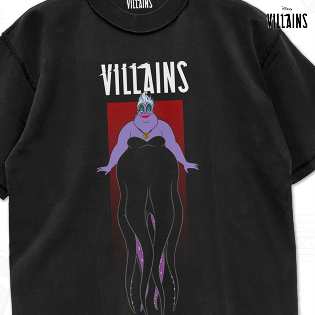 Power 7 Shop เสื้อยืดการ์ตูน ลาย "Ursula" ดิสนีย์ คอลเลคชั่น "Disney Villains" (TMP-003) — صورة 3