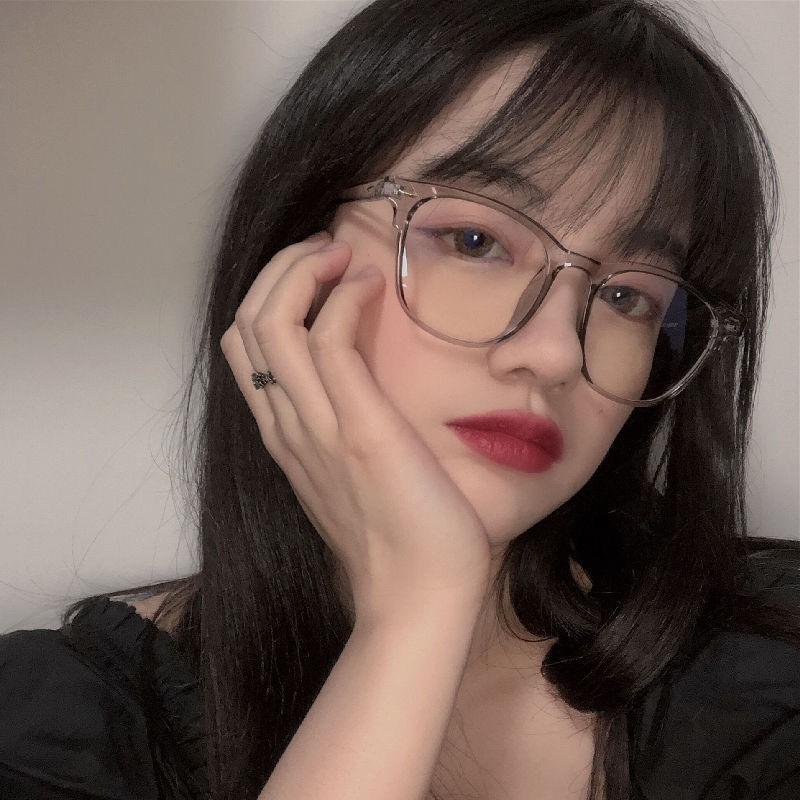 [จัดส่งในกทม.] แว่นกันรังสีมีสไตล์ ย้อนยุค อินเทรนด์ แว่นสายตาสั้น 0°-500° กรอบสี่เหลี่ยม จัดส่งจากกทม. มีให้เลือก 3 สี - รูปที่ 5