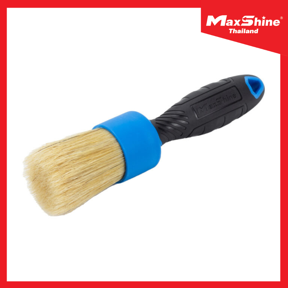 MAXSHINE Detailing Stubby Brush-Natural Boar's hair