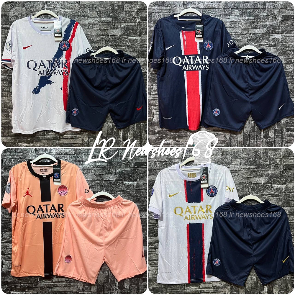 เสื้อกีฬา แขนสั้น ลายทีมชาติฟุตบอล 2025 Paris ชุดเยือน สีขาว คุณภาพสูง สําหรับผู้ชาย