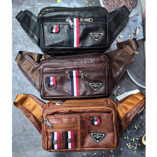 กระเป๋าคาดเอวใบใหญ่รุ่นหนังปัก (ธง ) คุณภาพดี กระเป๋าคาดเอวพ…