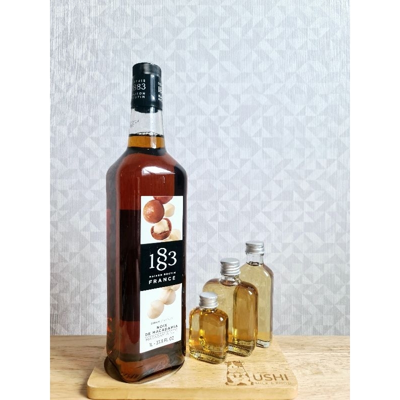 ไซรัปกลิ่นแมคคาเดเมีย Macademia [> แบ่งขาย <] 1883 Syrups made in France 🇨🇵