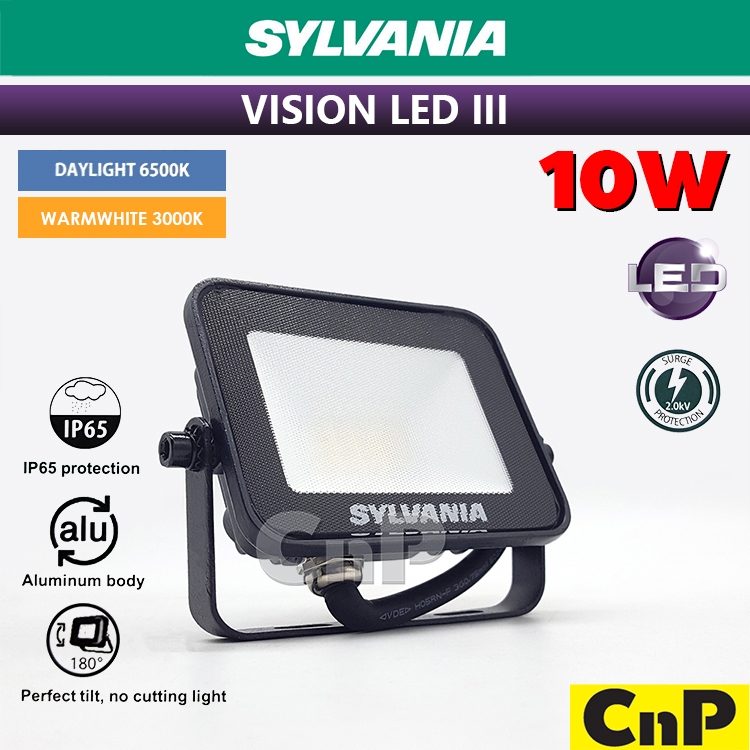 SYLVANIA โคมสปอตไลท์ โคมฟลัดไลท์ Flood Light LED 10W ซีลวาเนีย รุ่น VISION III