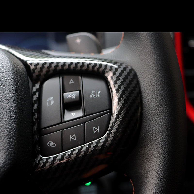 Ford Ranger/Ford Everest 2022-2025 คาร์บอนไฟเบอร์ พวงมาลัยรถยนต์ ประดับเลื่อม - รูปที่ 2