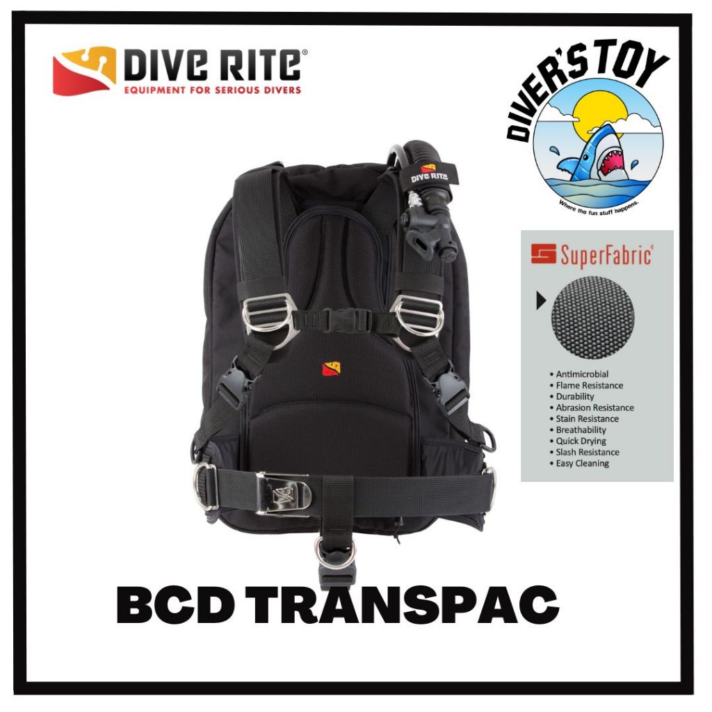 BCD TransPac XT - Black - Dive Rite