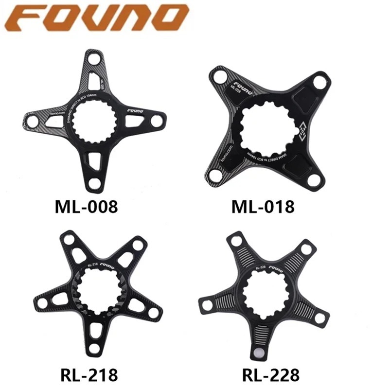 FOVNO อะแดปเตอร์แปลงใบจาน GXP Spider Converter สำหรับแปลงใบจาน Sram/Shimano to BCD104/BCD110 12 Speed (สีดำ)