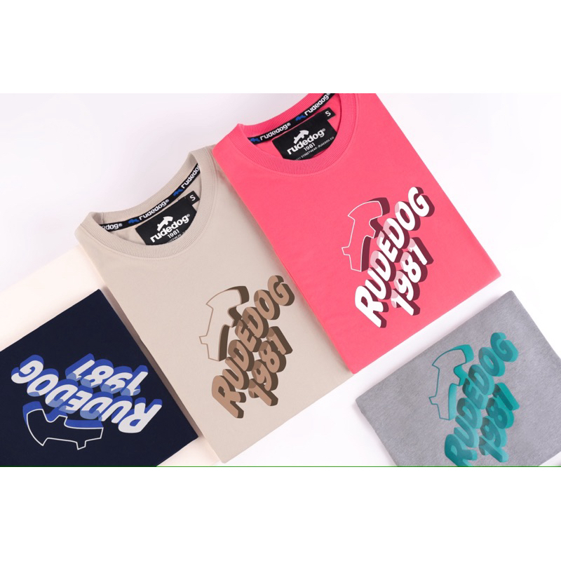 Rudedog Bold เสื้อยืด แขนสั้น ผ้ายืด ผ้านุ่ม ของแท้ ของใหม่ มือ1