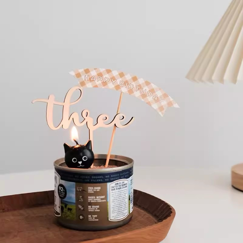 [พร้อมส่ง] ป้ายปักเค้ก ป้ายHappy birthday ป้ายปักเค้กวันเกิด สไตล์มินิมอล น่าร้ากกก - รูปที่ 2