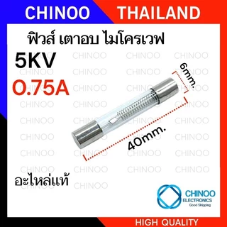 เเท้ 5KV ฟิวส์ไมโครเวฟ 0.65A 0.7A 0.75A 0.8A 0.9A เเบบแคปซูล / เเบบหลอดเเก้ว ฟิวส์เตาอบไมโครเวฟ