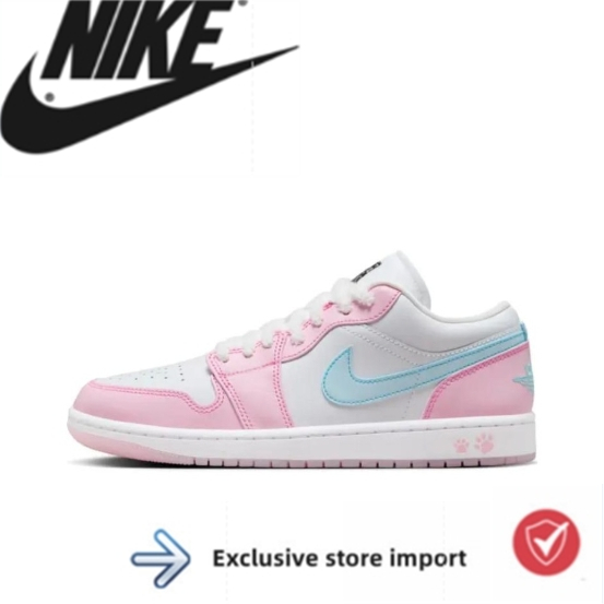 Jordan Air Jordan 1 LOW“White/Pink Foam/Glacier Blue" whiting