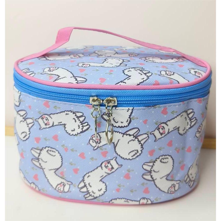 พร้อมส่ง กระเป๋าจัดระเบียบ กระเป๋าเครื่องสำอาง น่ารัก ลายอัลปาก้า(GC-155)