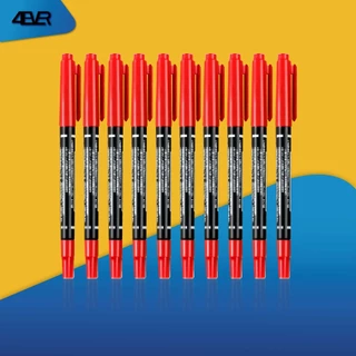 ส่งด่วน ปากกามาร์กเกอร์ 10ด้าม ปากกา เขียนซีดี กันน้ำ MarkerPen Permanent เครื่องเขียน