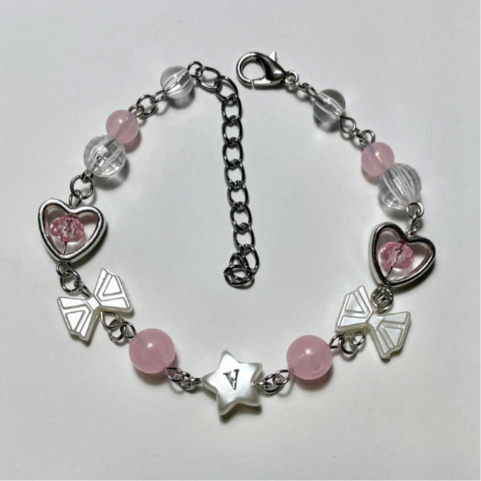 Alphabet Bracelets (เลือกตัวอักษรได้ A-Z) ♡₊⁺