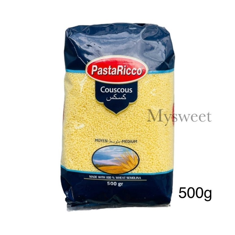 Couscous PastaRicco คูสคูส พาสต้าชนิดเม็ดเล็ก ขนาด 500g.ออกใบกำกับภาษีได้