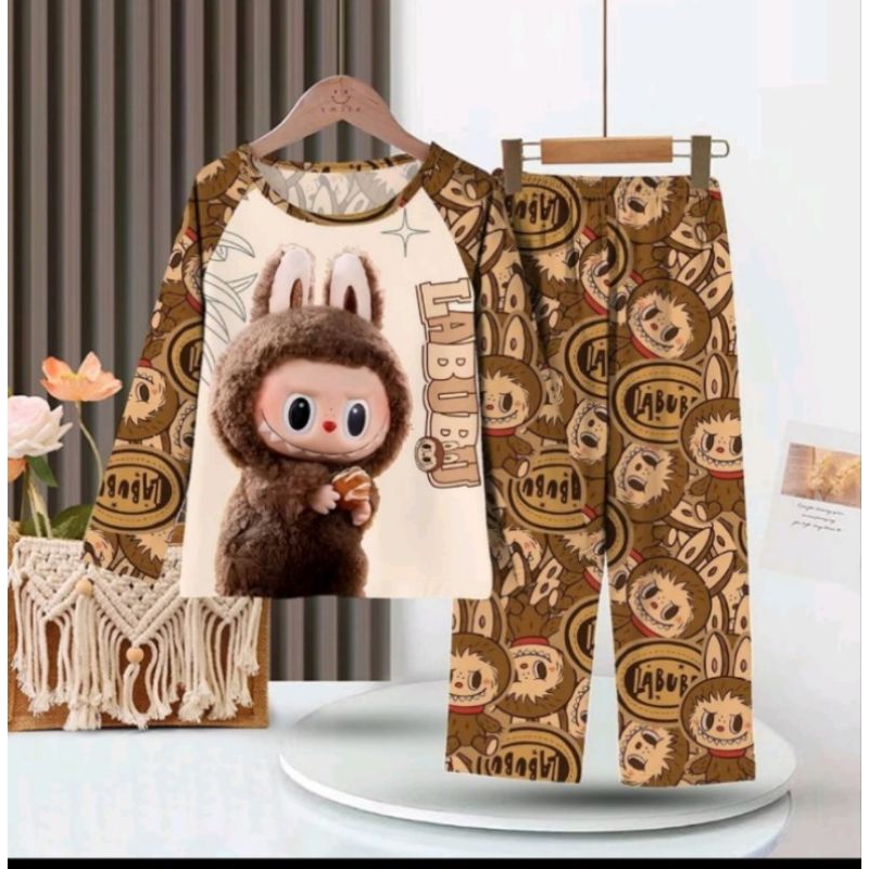 ชุดนอนลาบูบู๊แขนยาวขายาว แขนสั้นขาสั้นพร้อมส่ง