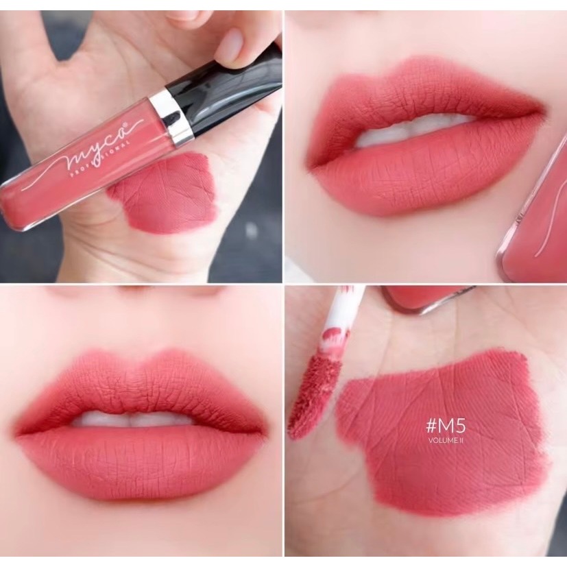 MYCA MATTE เบอร์ M5 ไมก้า ลิปครีมเนื้อแมท ( 1 ชิ้น ) สีชมพู เกลี่ยง่าย ไม่เลอะแมส กันน้ำ ติดแน่นทน