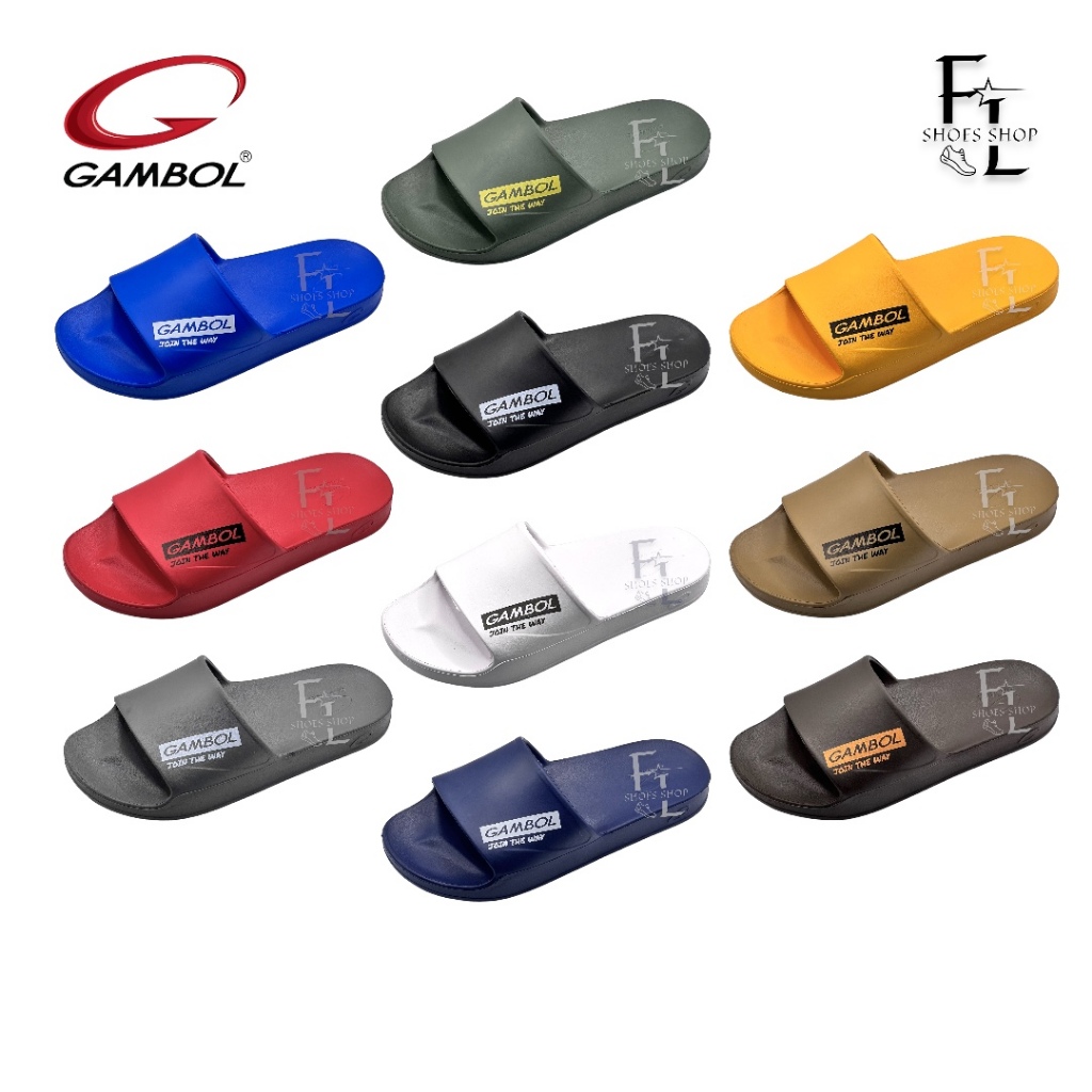 GAMBOL รองเท้าแตะแบบสวม รองเท้าแตะลำลอง รองเท้าแตะแกมโบล  ชาย-หญิง รุ่น 42184 (เบอร์ 36-44) สินค้า