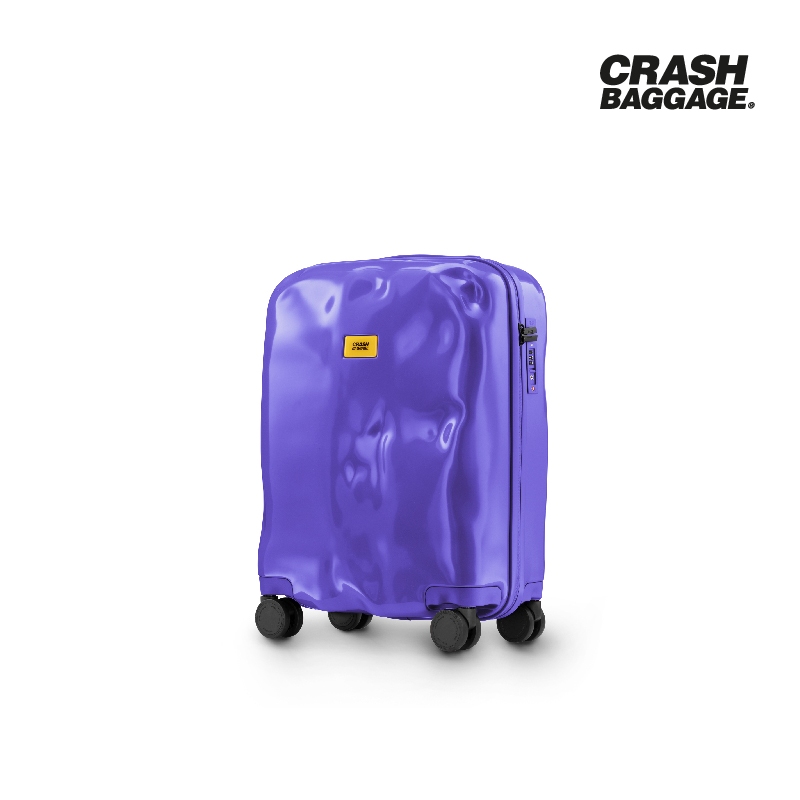 CRASH BAGGAGE กระเป๋าเดินทาง รุ่น TONE ON TONE สีม่วง ขนาด 21.6" รับประกัน 5 ปี