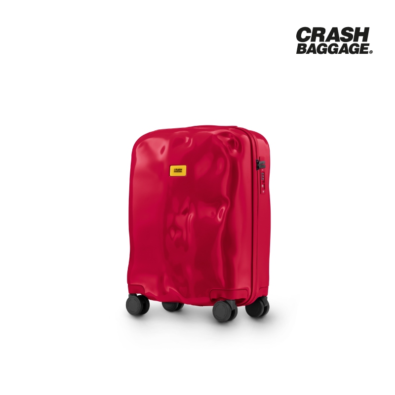 CRASH BAGGAGE กระเป๋าเดินทาง รุ่น TONE ON TONE สีแดง ขนาด 21.6" รับประกัน 5 ปี