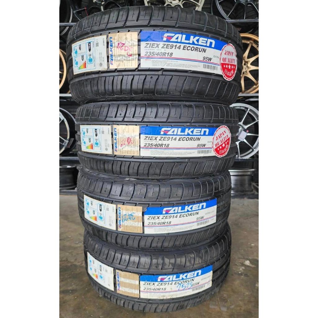 🔴 ยาง "#ฟอลเคน" Falken Ziex ZE914 Ecorun 235/40R18 แบรนด์ญี่ปุ่น 🇯🇵 🇯🇵 ผลิตไทย 🇹🇭 🇹🇭 *** ยางใหม่ ปี 