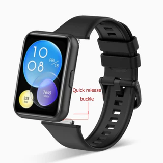 สายซิลิโคน Huawei Watch Fit2 สายสีทึบเรียบง่ายสวมใส่ง่าย