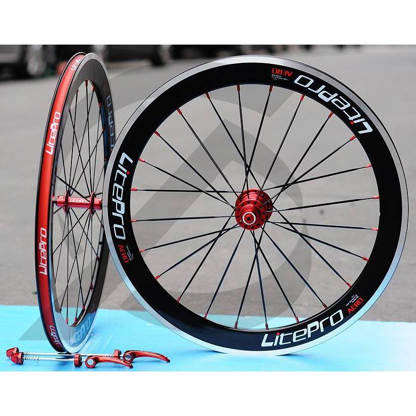 ชุดล้อมินิ LITEPRO KPRO Aero Wheelset Kpro S42, ริมเบรค ขนาด 406, 451 (74/130mm.)