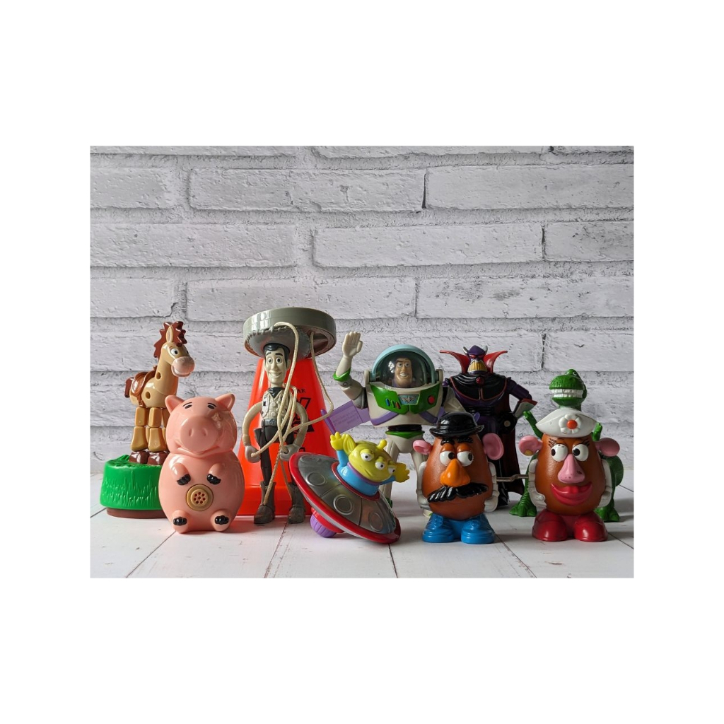 ของเล่น McDonald's Toy Story 2 Happy Meal ปี 1999 สภาพดี 1 Set 8 ตัว งานเก่าหายาก