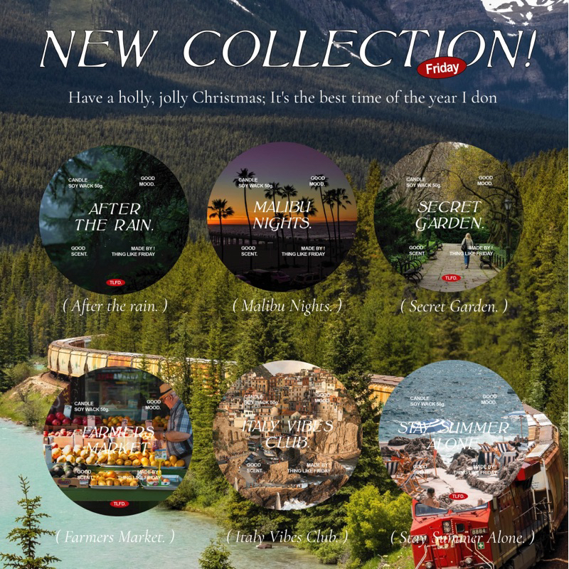 พร้อมส่ง เทียนหอมไขถั่วเหลือง season town ขนาด 50g.