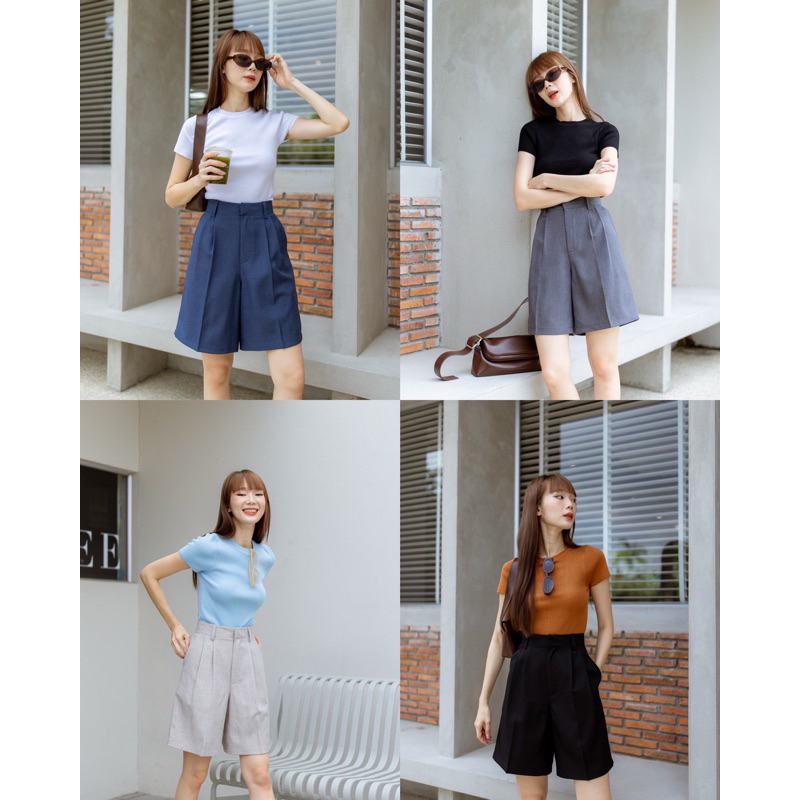 กางเกงขาสั้น รุ่น Hannah Shorts : Fashionbyjira&rena