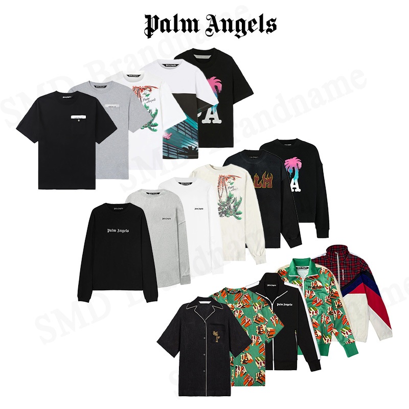 Palm Angels เสื้อยืด เสื้อแขนยาว สำหรับผู้ชาย ผู้หญิง การันตีของแท้100% ออกใบกำกับภาษีได้