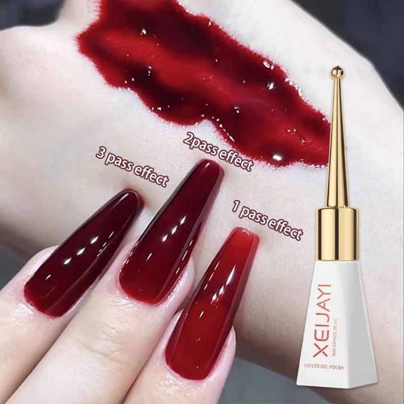 Xeijaya ขนาด 10ml. สีแดงมะเหมี่ยว สีเจลไซรัป สีเจลแดงมะเหมี่ยว
