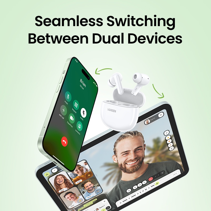 UGREEN Hitune P3 Bluetooth5.4 หูฟังไร้สาย Bluetooth Earphone ตัดเสียงรบกวน หูฟังกันน้ำ รุ่น 45110