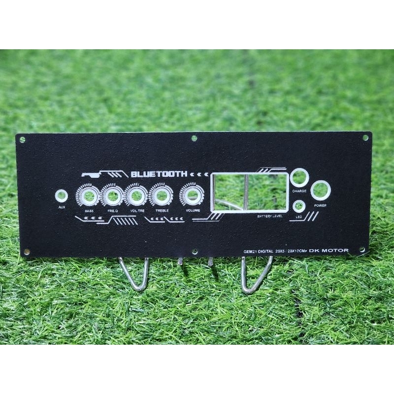 แผ่นเพลท รุ่น GEMAUDIO 2.1 อะคริลิค ตู้บลูทูธ DIY ใส่ไฟได้ วัดแบตดิจิตอล เพลทตู้ลำโพง รุ่นGEMAUDIO 2