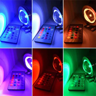 🔥10W RGB Underwater Lamp 12V/220V LED Pool Spot lights IP68 Waterproof Fountain Pool Lamp Garden Pond Light ไฟตู้ปลา led
