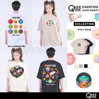 FhunDesign เสื้อยืดโอเวอร์ไซร์ คอลเลกชั่น Alien Gang (ลิขสิท…