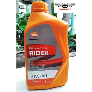 ราคาโปรโมชั่น น้ำมันเครื่อง REPSOL RIDER 10W - 40 มี 2 ขนาด 0.8 ลิตร และ 1 ลิตร สำหรับรถเกียร์ธรรมดา